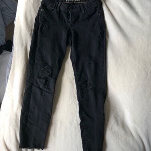 Old navy black distressed jeans
